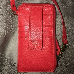 Fossil wristlet card money holder like new